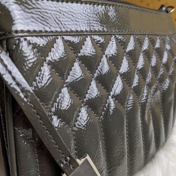 Nine West Patent Leather Crossbody in Green - Picture 3 of 7